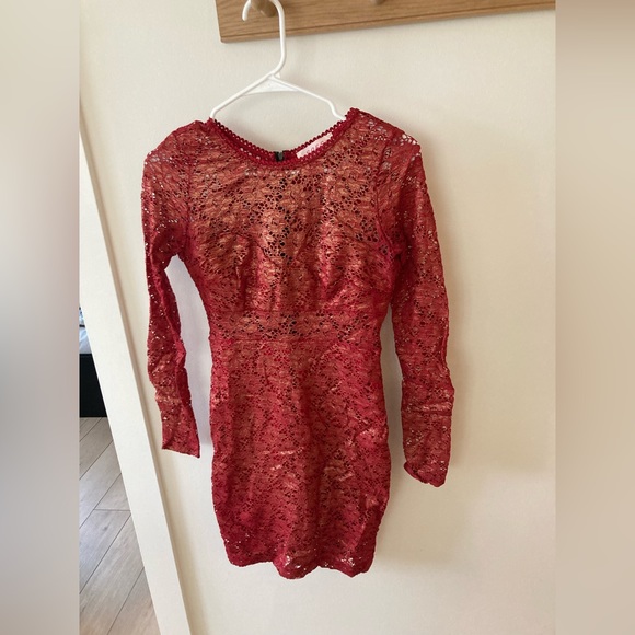 Mendocino Metallic Red Dress - Picture 1 of 8